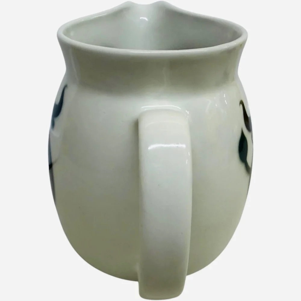 Arabia Finland Heluna Green Bull Ceramic Pitcher Kaj Franck MCM Vintage Good